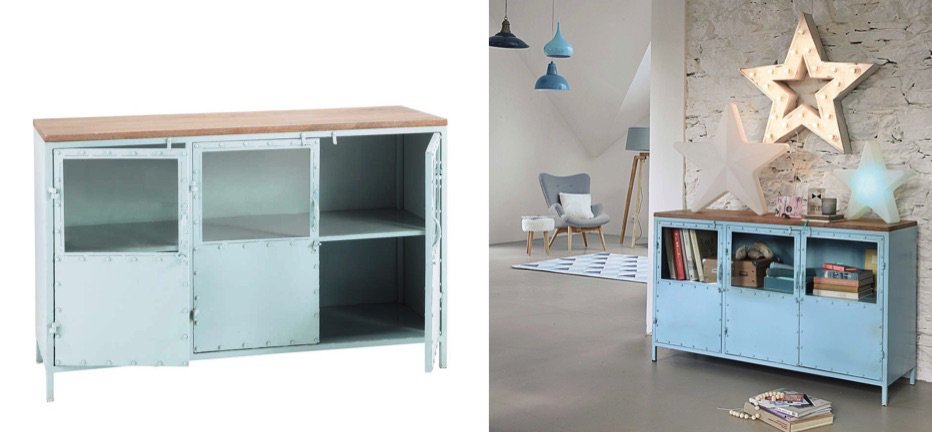 Буфет в стиле Лофт Industrial Rust Blue Chest Голубой Буфет в стиле Лофт Industrial Rust Blue Chest Голубой - Loft-Concept в Омске