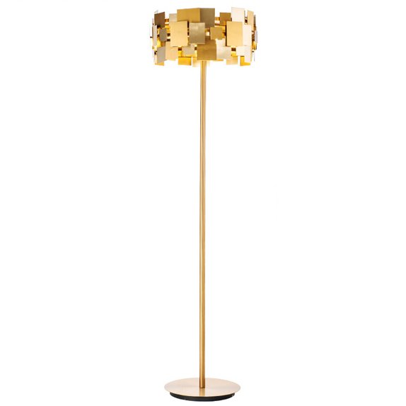 Торшер Gold Plate Floor Lamp  в Омске | Loft Concept 