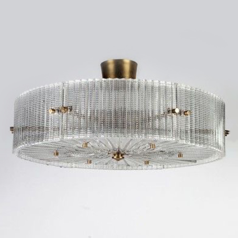 Потолочный светильник Cillian Ceiling Lamp Латунь Прозрачный в Омске | Loft Concept 