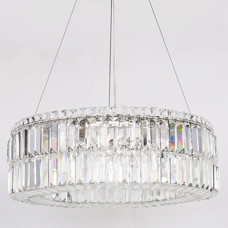 Люстра Darleen Crystal Nickel Chandelier 12 Никель Прозрачный (Transparent) в Омске | Loft Concept 