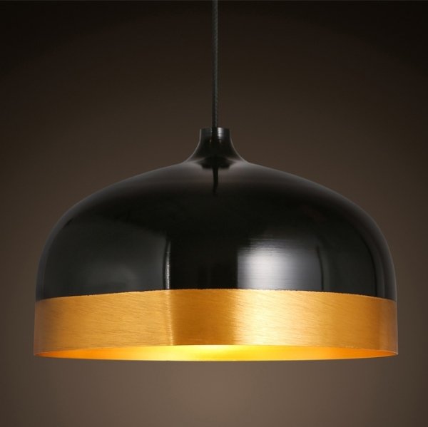 Подвесной светильник Cone Lux Pendant Black Черный Глянцевое золото в Омске | Loft Concept 