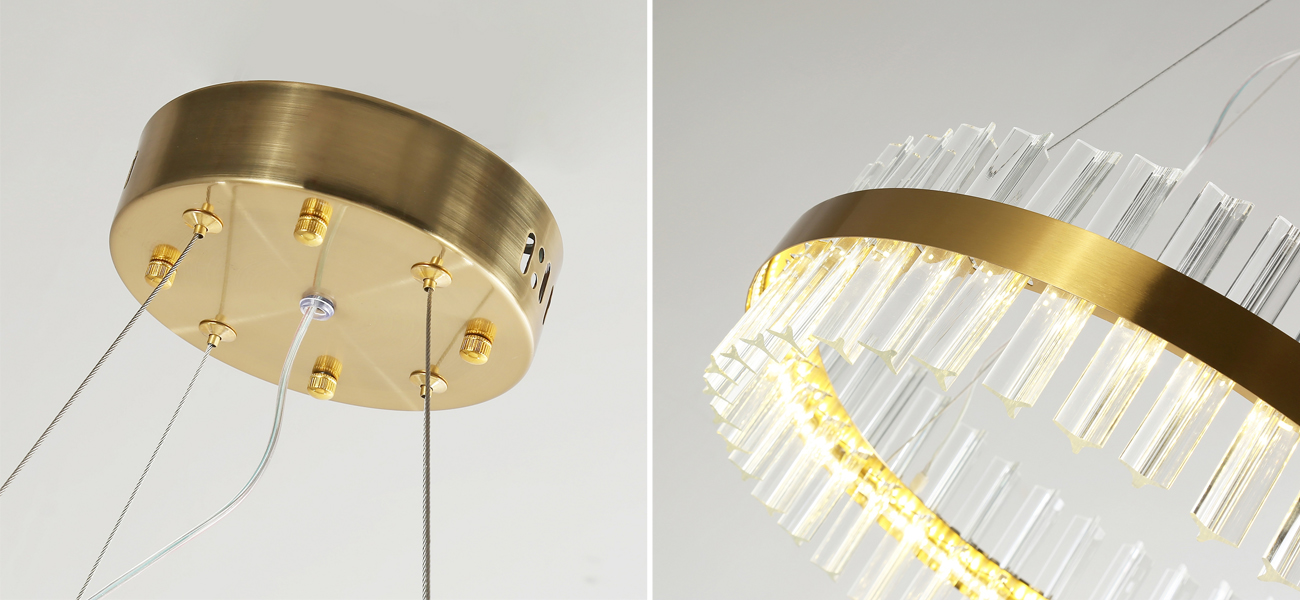 Кольцевая светодиодная люстра Ring Horizontal 50 см - фото №1