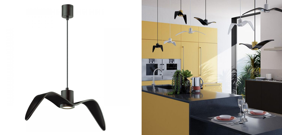 Подвесной светильник Seagull черный Подвесной светильник Seagull черный - Loft-Concept в Омске