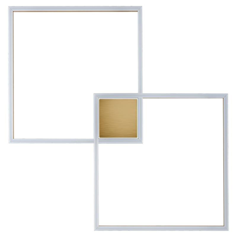 Потолочный светильник Squares Geometrical Shape Ceiling Light Золотой Белый в Омске | Loft Concept 