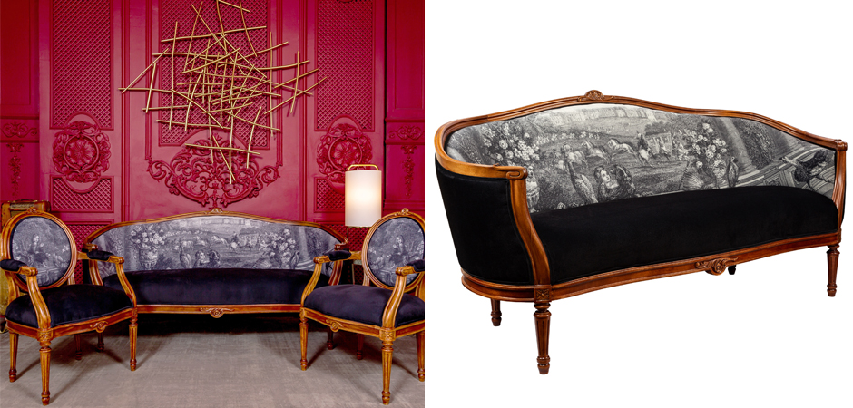 Диван Black and White Versailles Sofa Диван Black and White Versailles Sofa - Loft-Concept в Омске