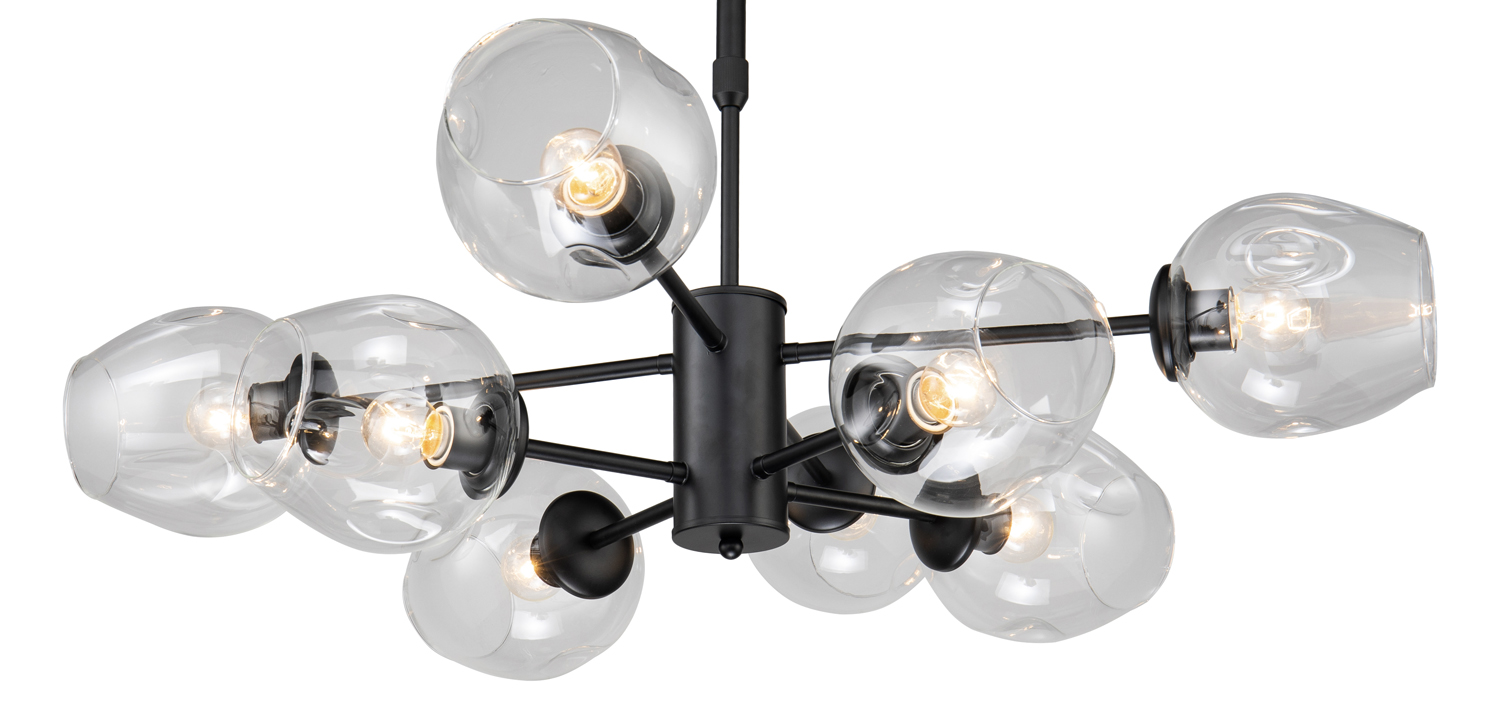 Люстра Branching Bubble Chandelier black 8 - фото