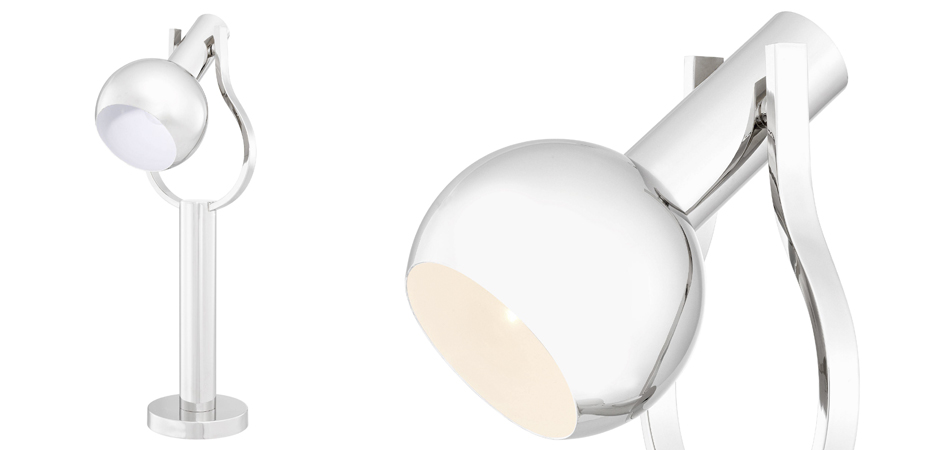 Настольная лампа Eichholtz Table Lamp Jaques Nickel Настольная лампа Eichholtz Table Lamp Jaques Nickel - Loft-Concept в Омске