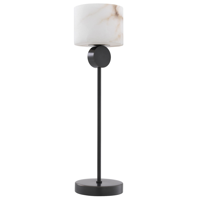 Настольная лампа Eichholtz Table Lamp Etruscan Bronze Темная бронза Белый в Омске | Loft Concept 