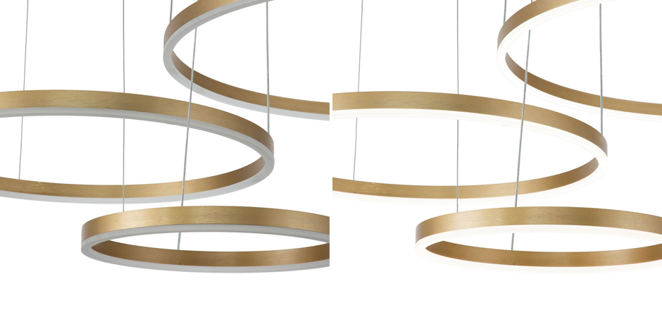 Подвесной светильник Neo Circles Triple Gold Подвесной светильник Neo Circles Triple Gold - Loft-Concept в Омске