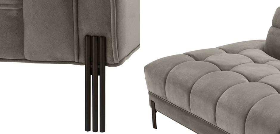 Кушетка Eichholtz Lounge Sofa Sienna Right greige Кушетка Eichholtz Lounge Sofa Sienna Right greige - Loft-Concept в Омске