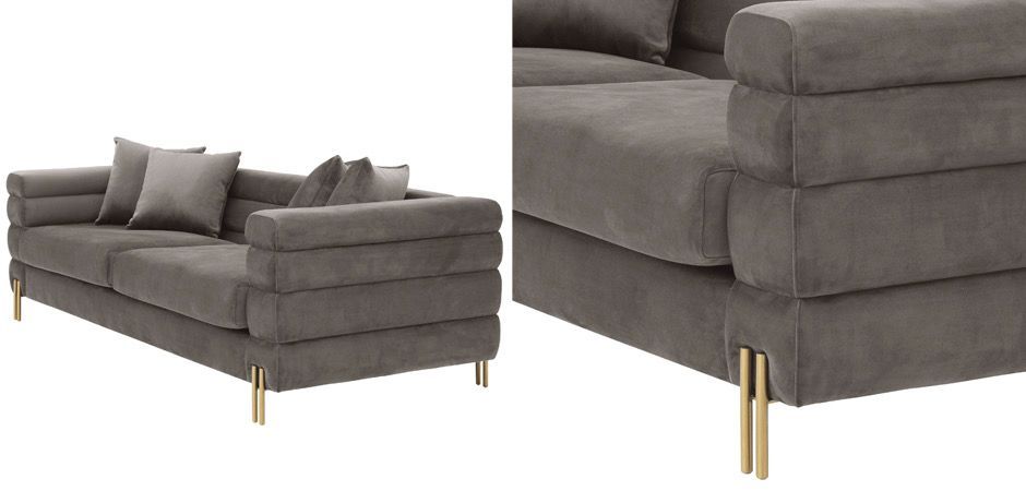 Диван Eichholtz Sofa York grey Диван Eichholtz Sofa York grey - Loft-Concept в Омске
