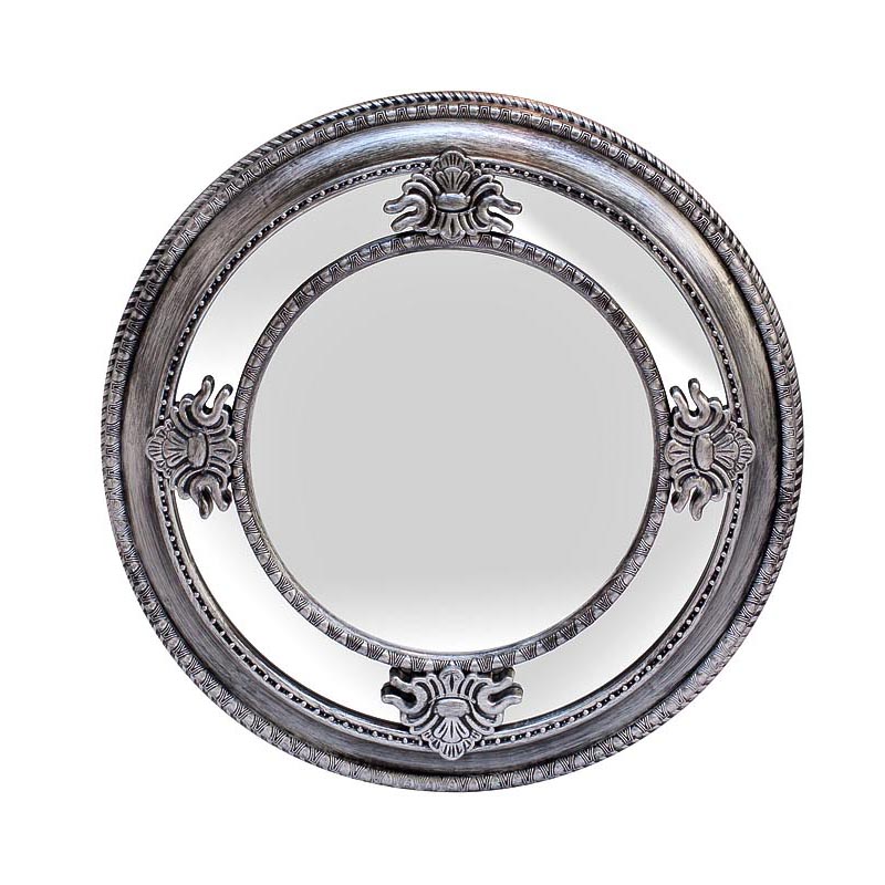 Зеркало Silver Round Mirror Серебряный в Омске | Loft Concept 