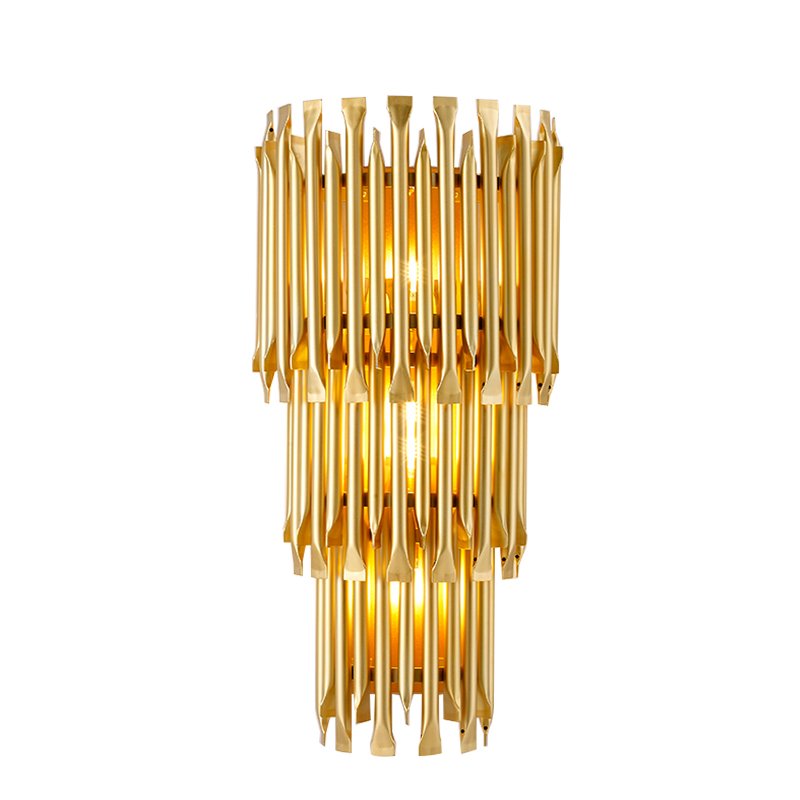 Бра MATHENY III WALL LAMP by DELIGHTFULL Gold Глянцевое золото матовое золото в Омске | Loft Concept 