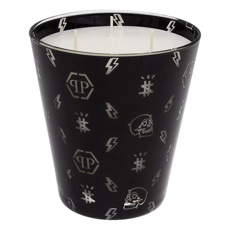 Свеча Philipp Plein Candle Monogram M Черный Белый в Омске | Loft Concept 