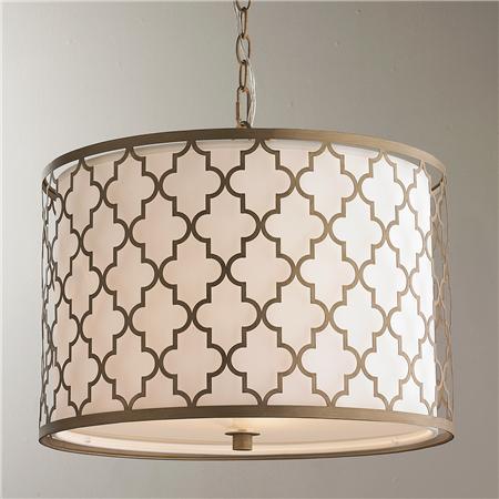 Люстра Contempo Arabesque Convertible Drum Pendant Латунь в Омске | Loft Concept 