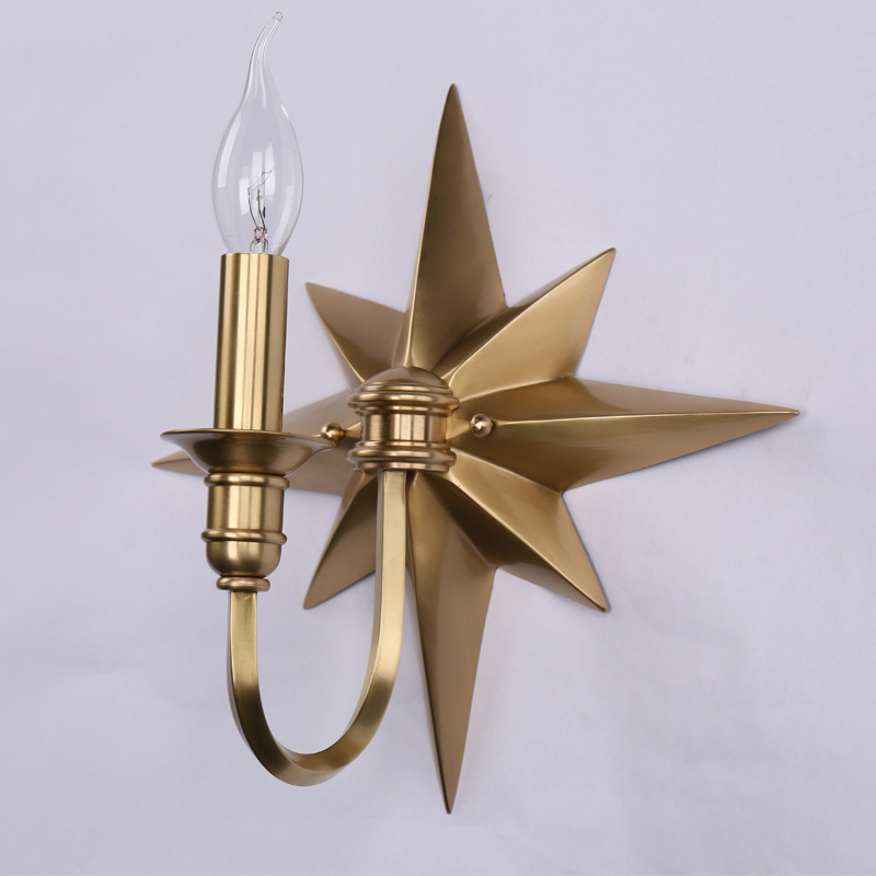 Бра Base Star Wall lamp Single Латунь в Омске | Loft Concept 