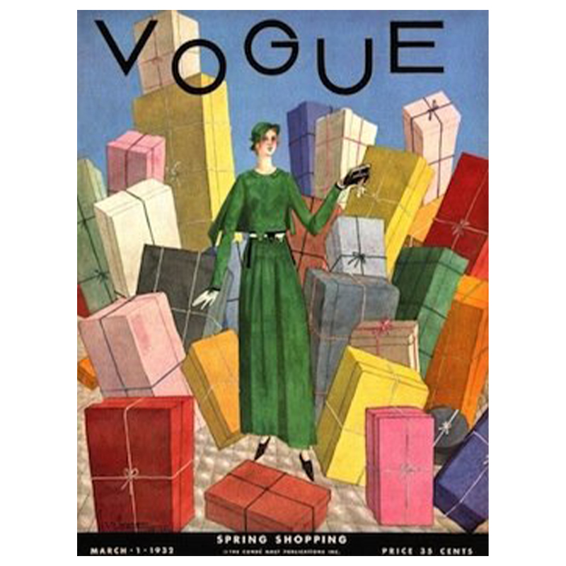 Постер Vogue Cover 1932 March  в Омске | Loft Concept 