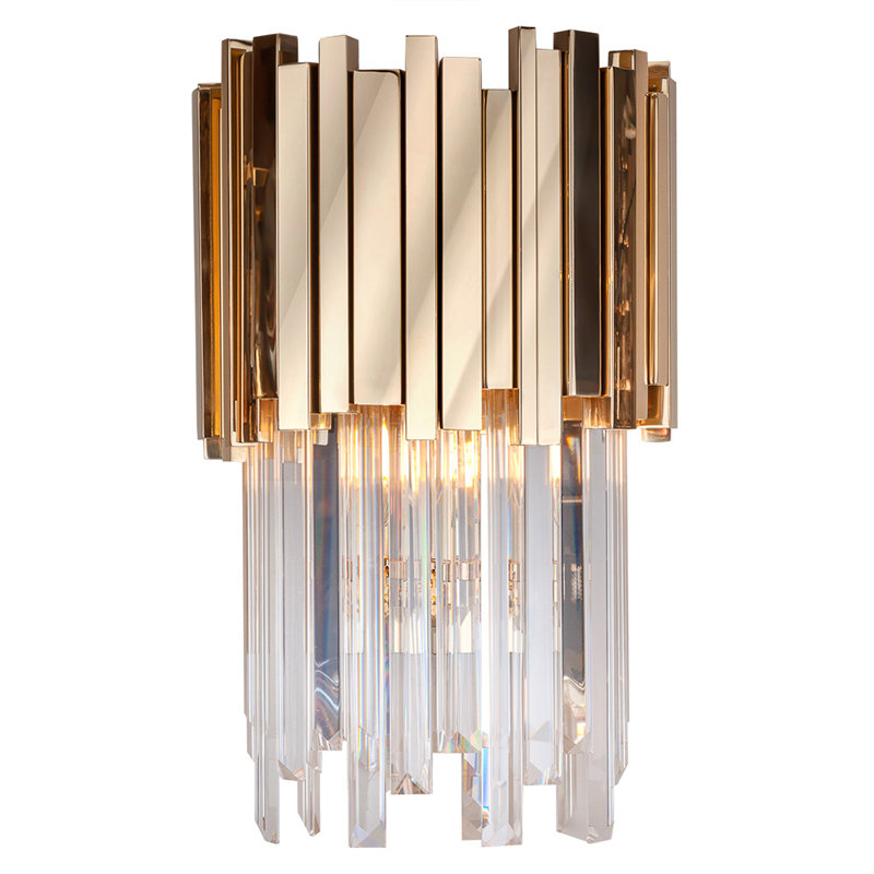 Бра Luxxu Modern Cascade Wall Lamp Gold 40 Золотой Прозрачное Стекло в Омске | Loft Concept 