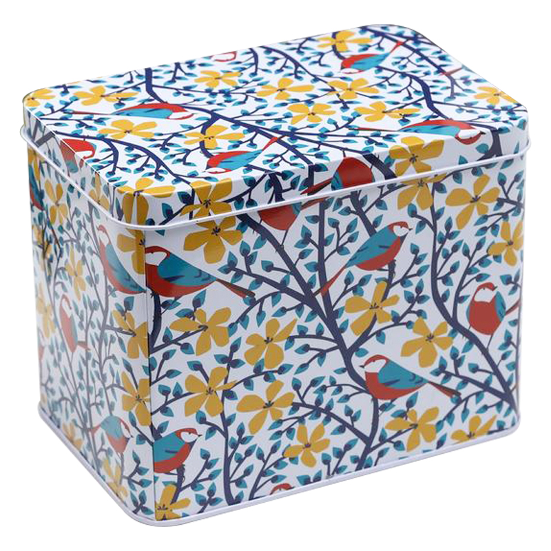 Шкатулка металлическая Birds and Bloom Colorful Metal Tea Box Мульти Шкатулка металлическая Birds and Bloom Colorful Metal Tea Box Мульти в Омске | Loft Concept
