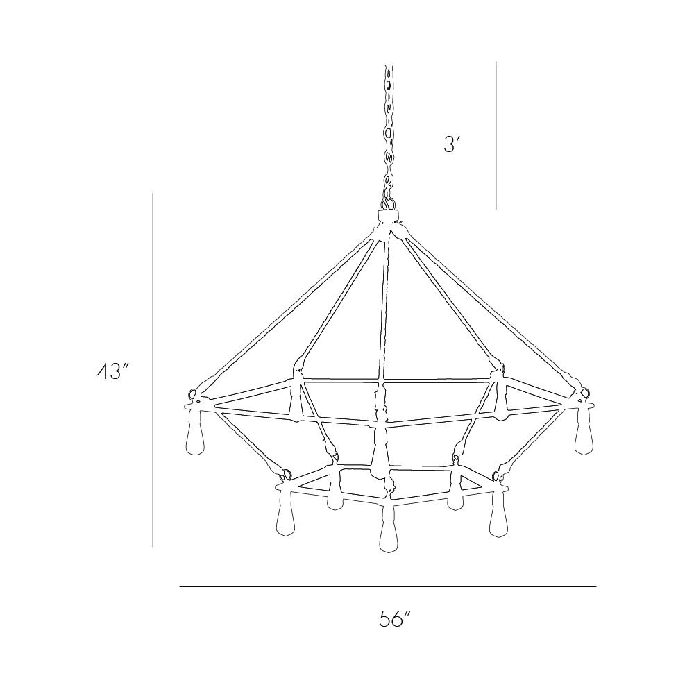 Люстра Arteriors MCINTYRE TWO TIERED CHANDELIER в Омске