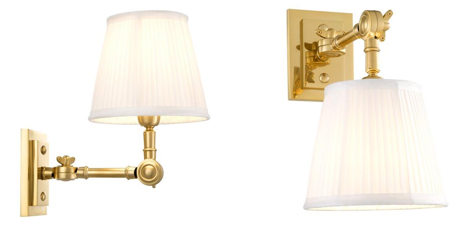 Бра Wall Lamp Wentworth Single Gold+White Бра Wall Lamp Wentworth Single Gold+White - Loft-Concept в Омске