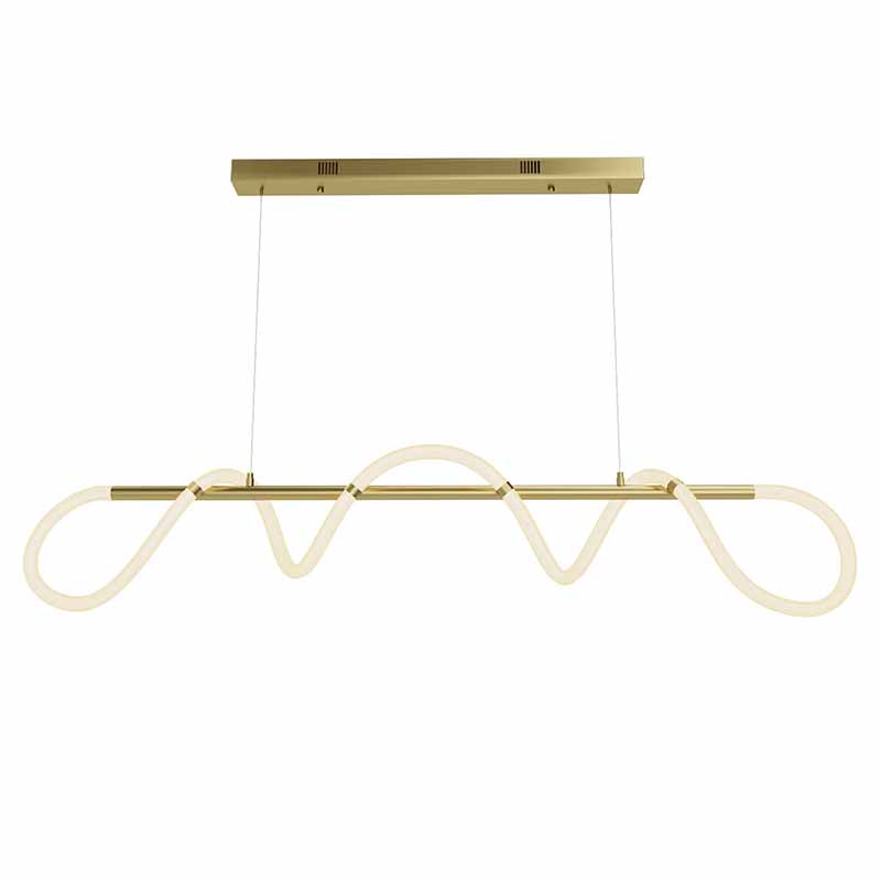 Люстра Luke Lampco Tracer Chandelier Gold Line Белый Золотой в Омске | Loft Concept 