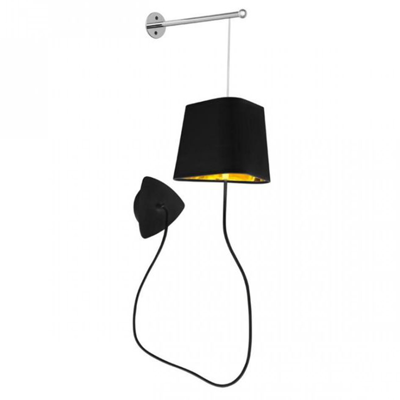 Бра Designheure Lighting Black Wall Lamp Золотой Черный в Омске | Loft Concept 