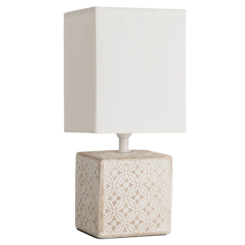 Настольная лампа Дизайнерская Lazio Ivory Table Lamp ivory ( слоновая кость ) в Омске | Loft Concept 