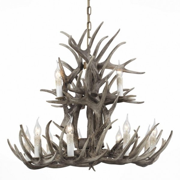 Люстра Hornland Chandelier 12 Grey Серый в Омске | Loft Concept 