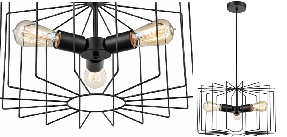 Люстра Cage Wire Color black Люстра Cage Wire Color black - Loft-Concept в Омске