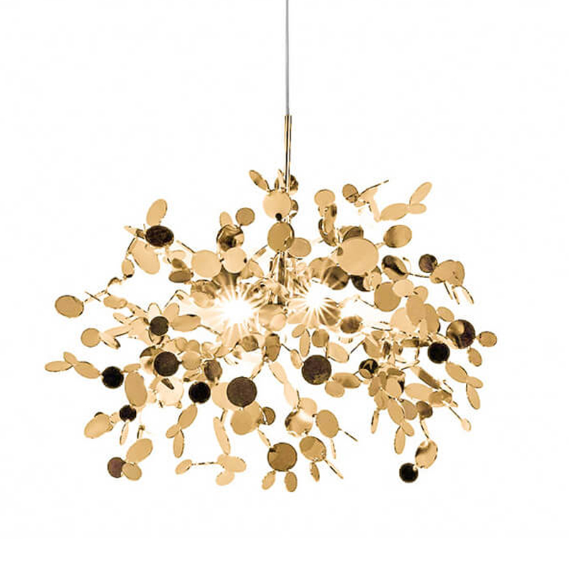 Люстра Terzani Argent Suspension Gold Pendant Lamp 40 Золотой в Омске | Loft Concept 