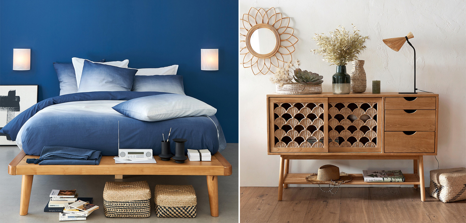 Комплект плетеных корзин Wicker Baskets - фото