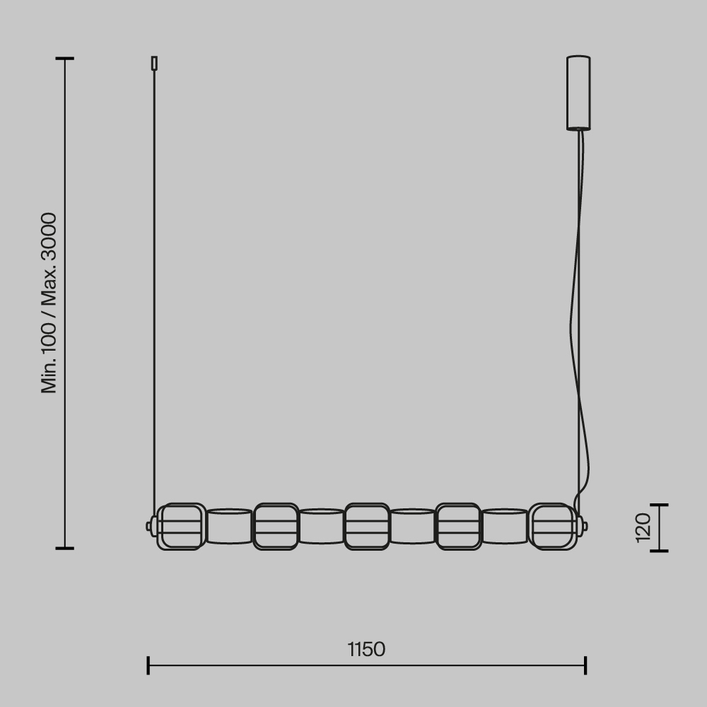 Подвесной светильник Ritmo 3000К 22Вт в Омске