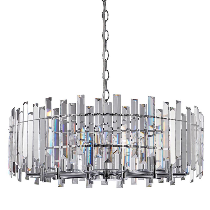 Люстра Langley Chandelier chrome 80 Хром Прозрачный в Омске | Loft Concept 