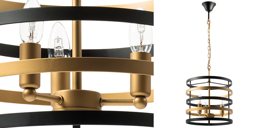 Люстра Gold Stripes Chandelier 3 Люстра Gold Stripes Chandelier 3 - Loft-Concept в Омске