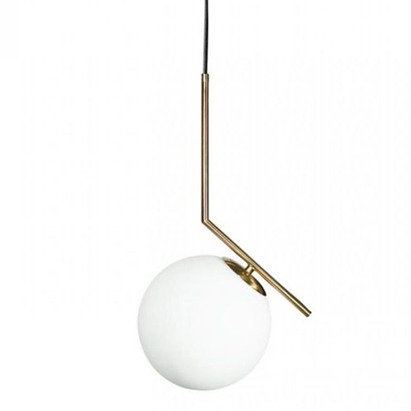 Светильник подвесной Flos IC Lighting Gold Pendant Lamp Золотой Белый в Омске | Loft Concept 