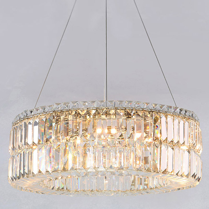 Люстра Darleen Crystal Gold Chandelier 12 Золотой Прозрачный (Transparent) в Омске | Loft Concept 