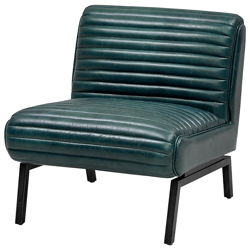 Кресло Gather Emerald Leather Chair Изумрудный в Омске | Loft Concept 