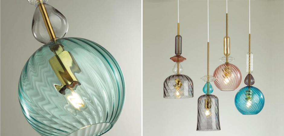 Подвесной Geometry Glass Бирюзовый Подвесной Geometry Glass Бирюзовый - Loft-Concept в Омске