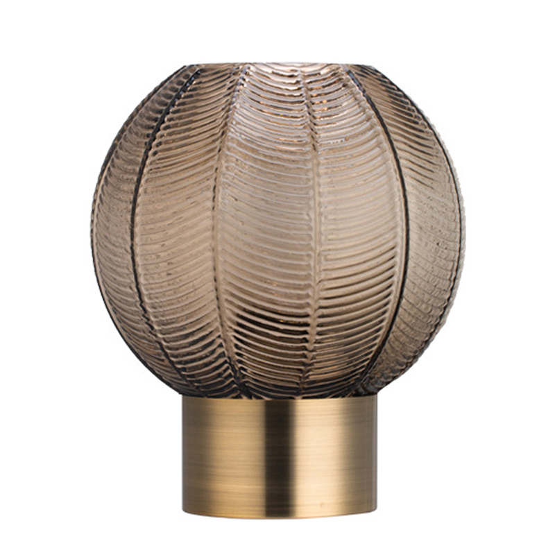 Ваза Vase Golden Throat Ball Gray Серый Глянцевое золото в Омске | Loft Concept 