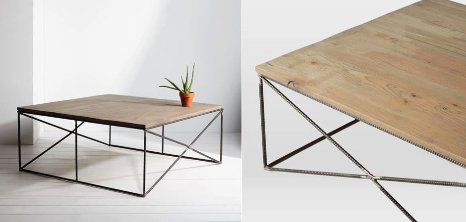 Журнальный стол Industrial Rust Fixtures Coffee Table Журнальный стол Industrial Rust Fixtures Coffee Table - Loft-Concept в Омске