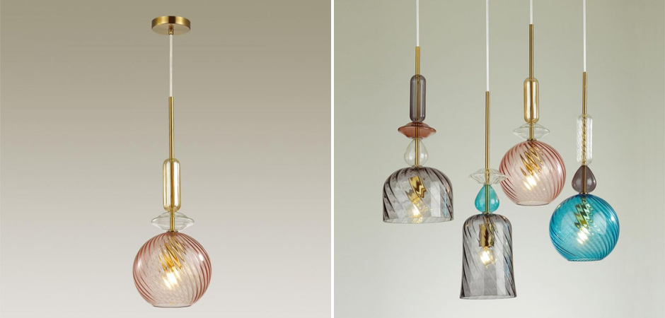 Подвесной Geometry Glass Розовый Подвесной Geometry Glass Розовый - Loft-Concept в Омске
