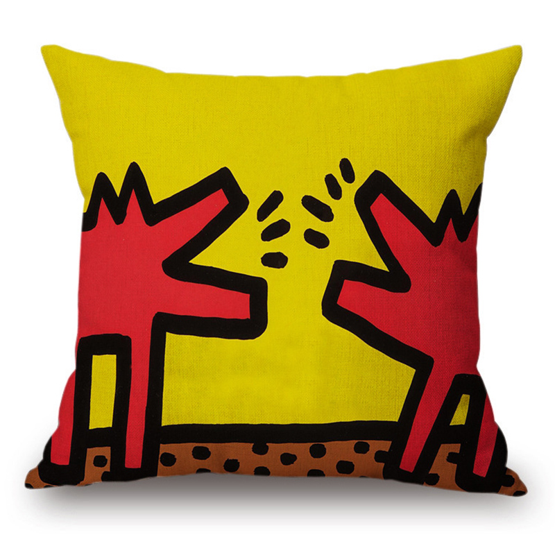 Подушка Keith Haring 1 Мульти в Омске | Loft Concept 