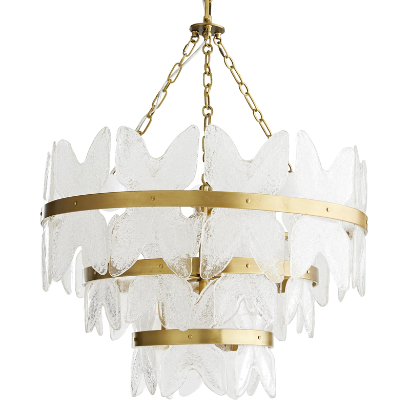 Люстра Arteriors MILLIE CHANDELIER Золотой Прозрачный в Омске | Loft Concept 