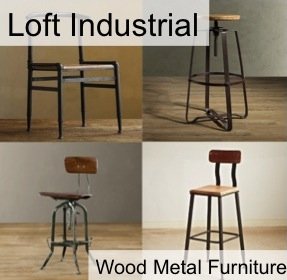 Серия Loft Industrial Wood Metal Furniture