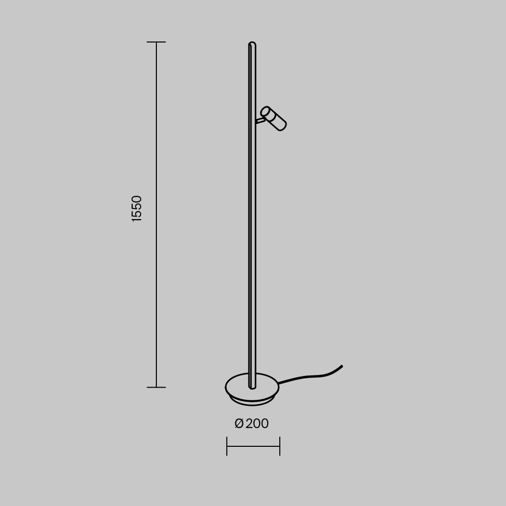 Напольный светильник Thin 3000К 14Вт в Омске