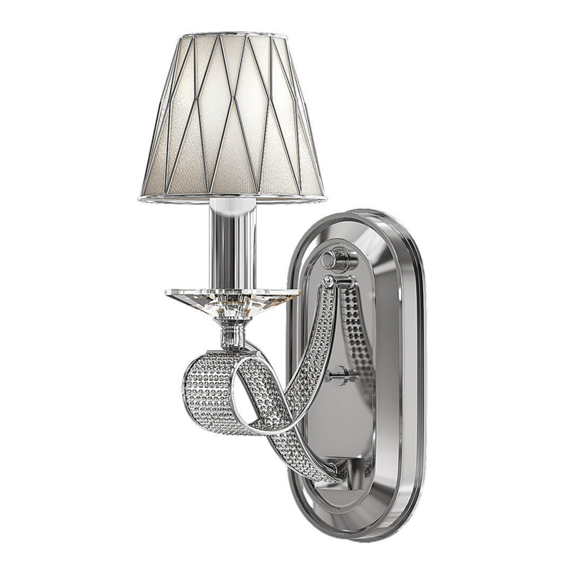 Бра Franseza Sconce chrome Хром Белый в Омске | Loft Concept 