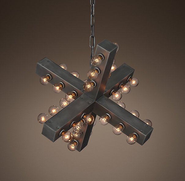 Люстра Nero Chandelier 56 Черный в Омске | Loft Concept 