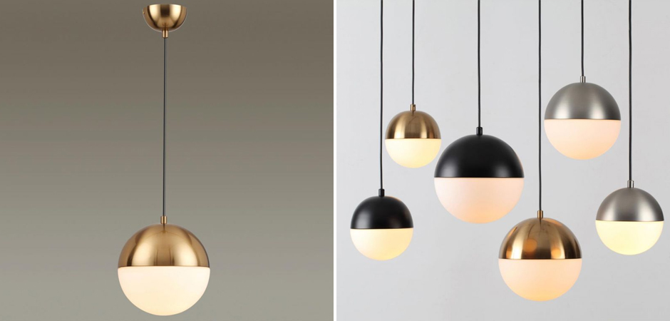 Подвесной светильник Hemisphere Бронзовый диаметр 20 см - Loft-Concept в Омске