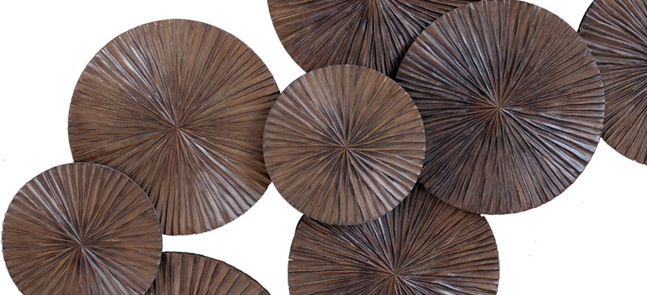 Арт-объект Apollo Brown Wall Plaque Disc - Loft-Concept в Омске